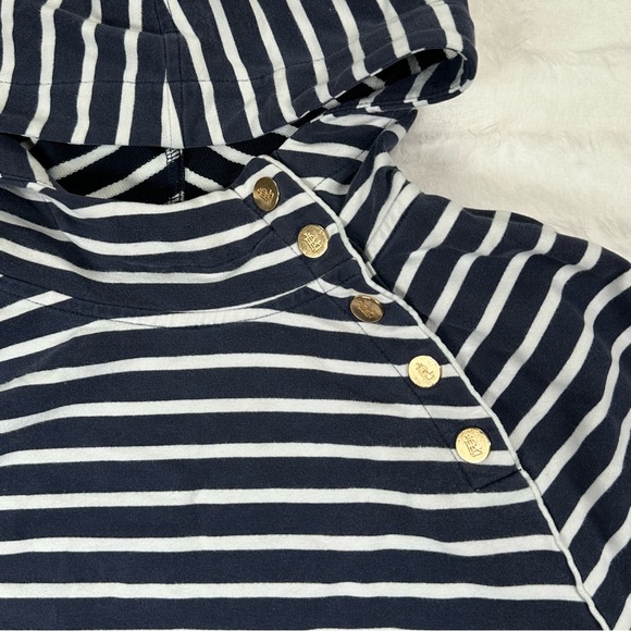 Lauren Ralph Lauren Striped Nautical Pullover Hoodie Size S - Picture 5 of 9